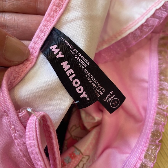 My Melody 🎀Sanrio lounge bra size XS #Ballet #cyberpunk - Picture 6 of 9
